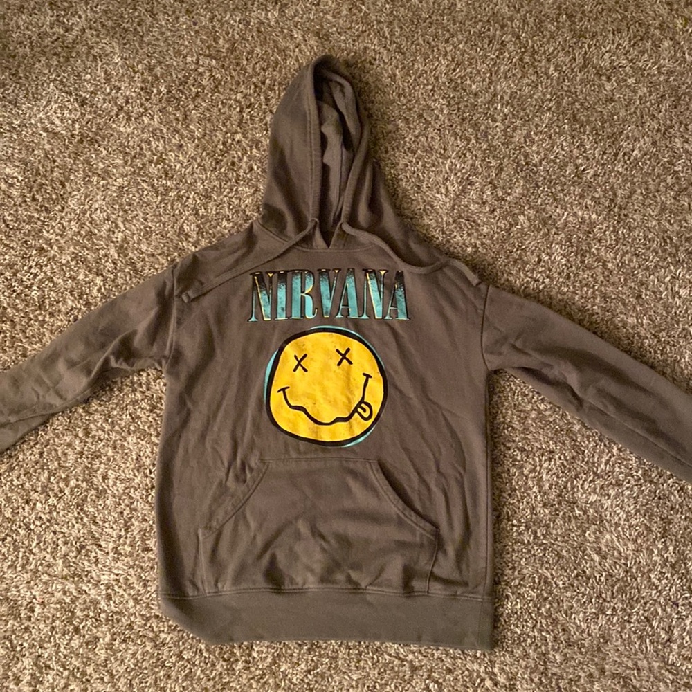 Green nirvana sweatshirt, size small